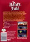Bard's Tale, The - Tales of the Unknown Box Art Back